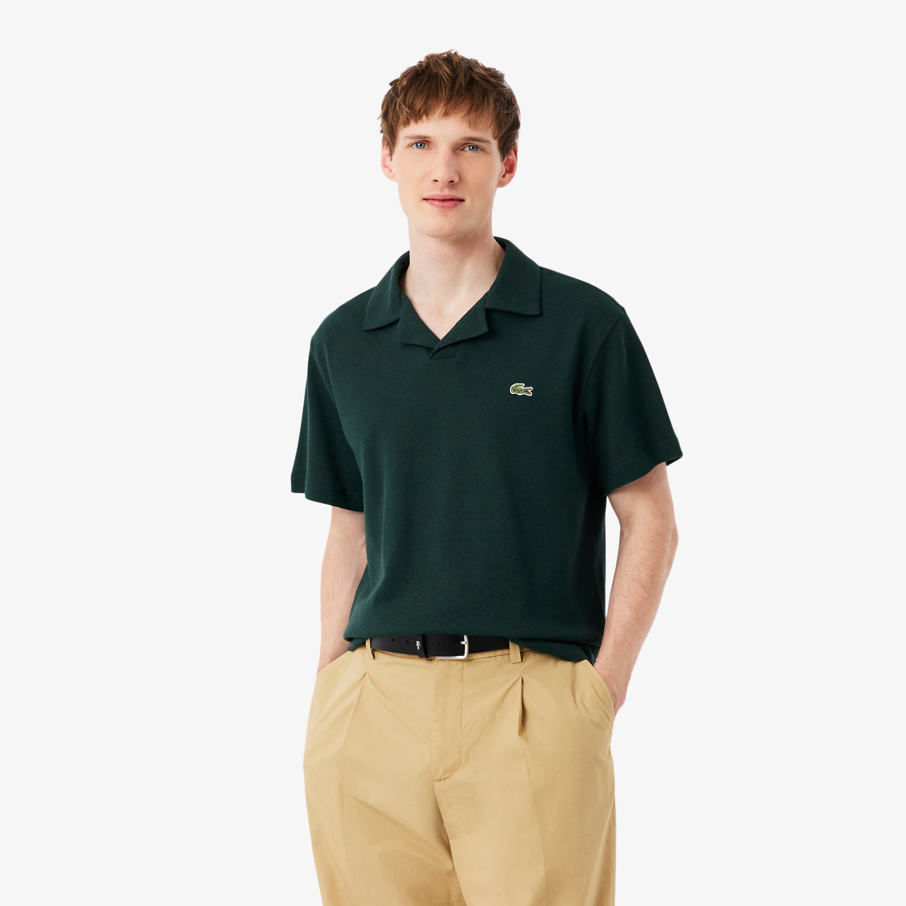 Classic Fit Cotton-Linen Polo Shirt image number 0