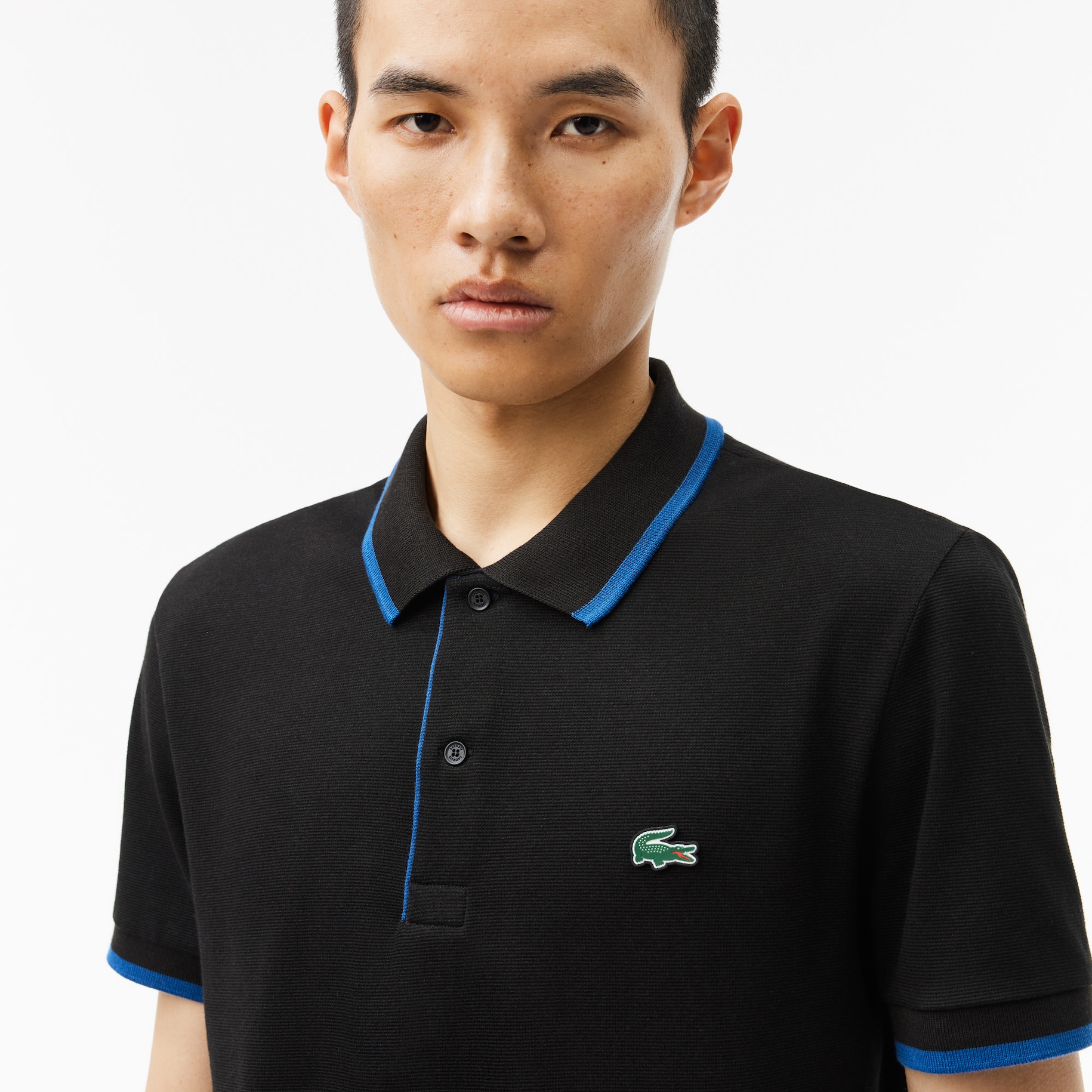 Regular Fit Stripe Collar Polo Shirt image number 1