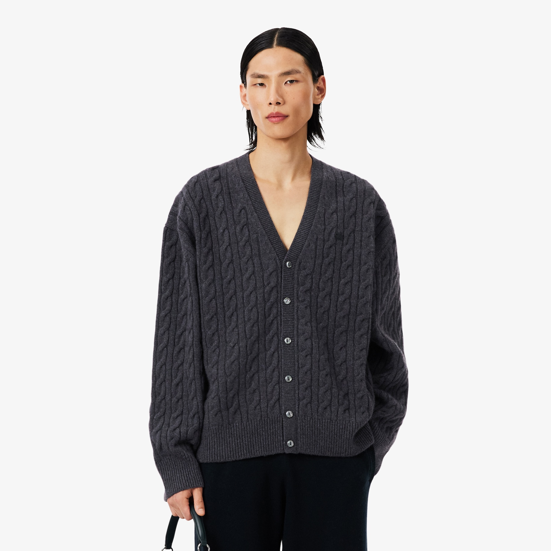 Runway Cashmere Cable Knit Cardigan image number 0