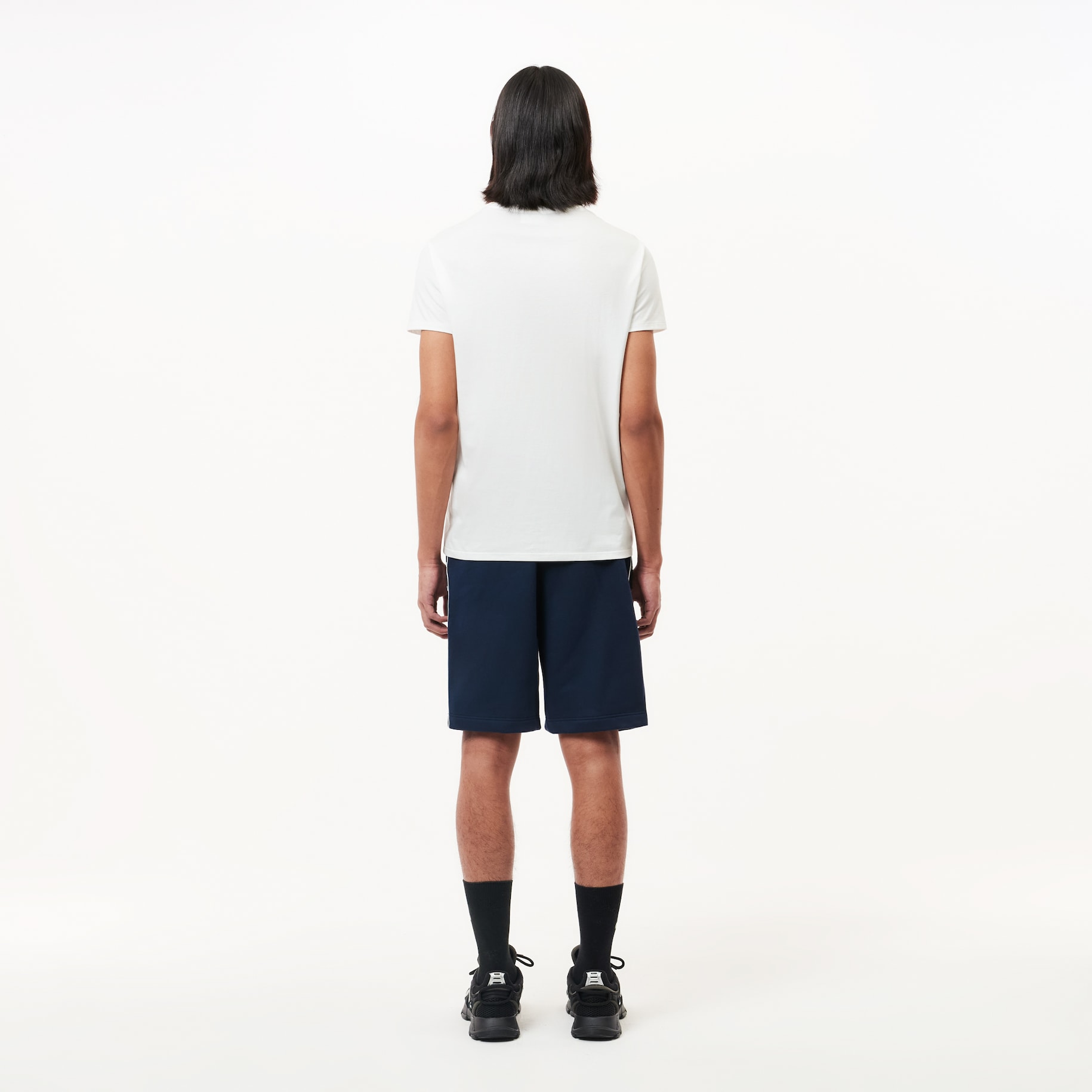 Logo Stripe Fleece Jogger Shorts image number 2