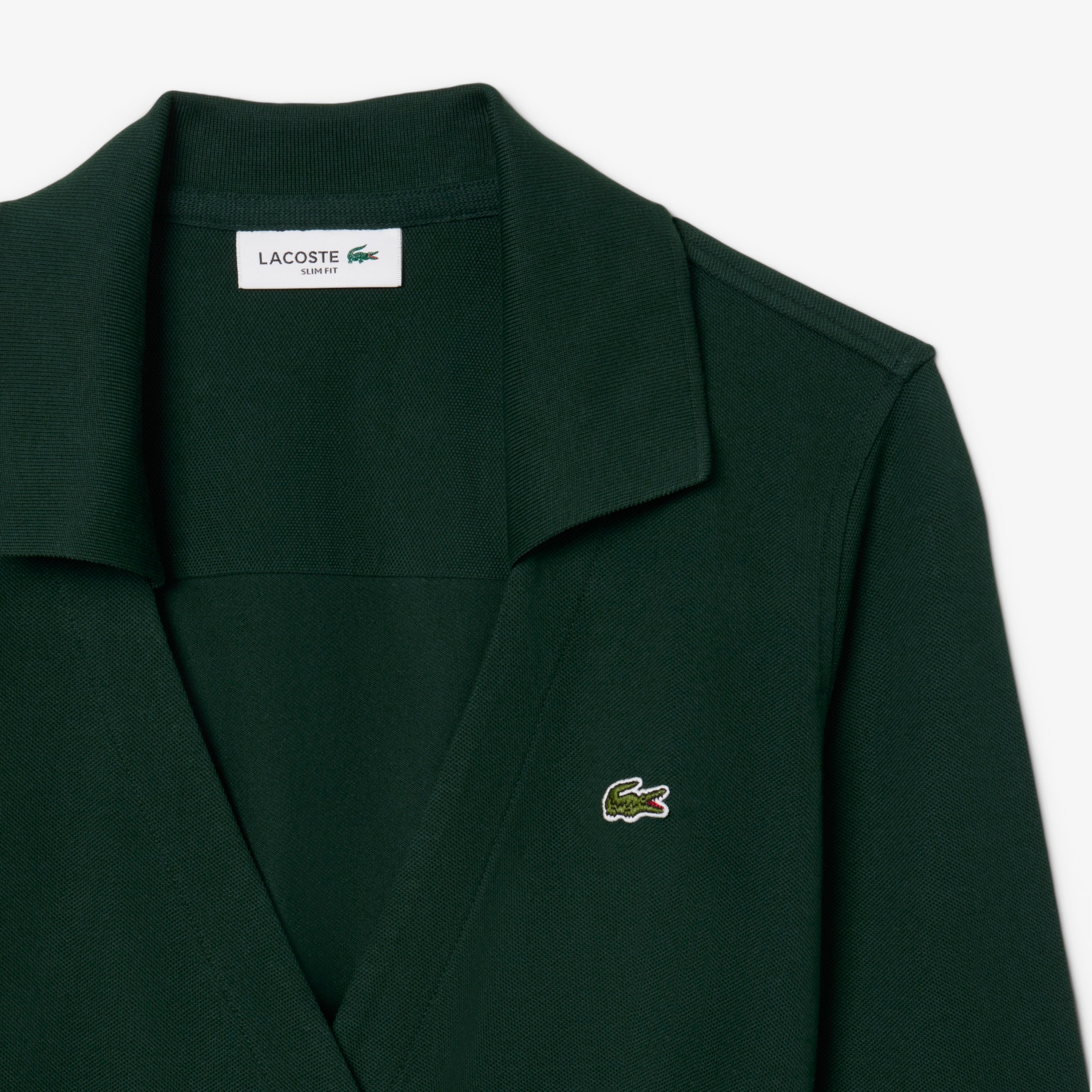 Slim Fit Polo Collar Wrap Dress image number 1