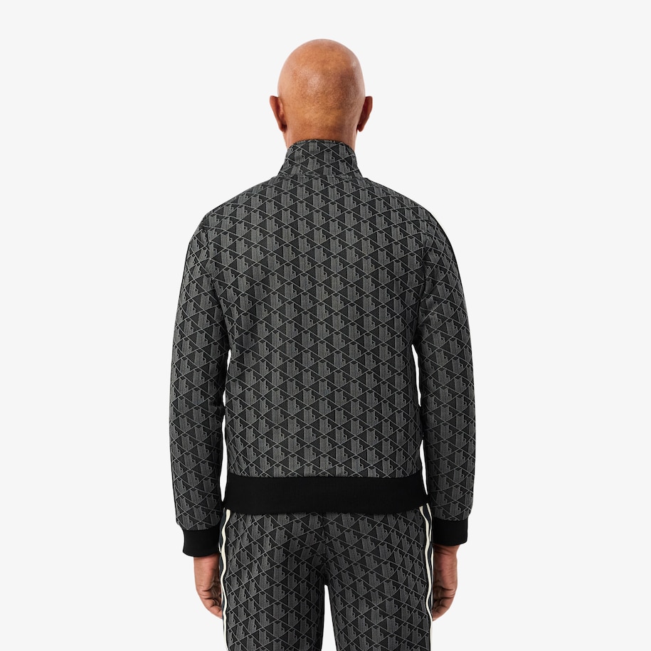 Paris Jacquard Monogram Zipped Sweatshirt image number 2