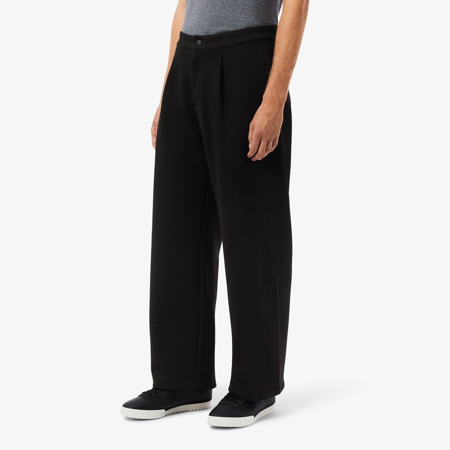 Loose Fit Piqué Pleated Pants image number 1