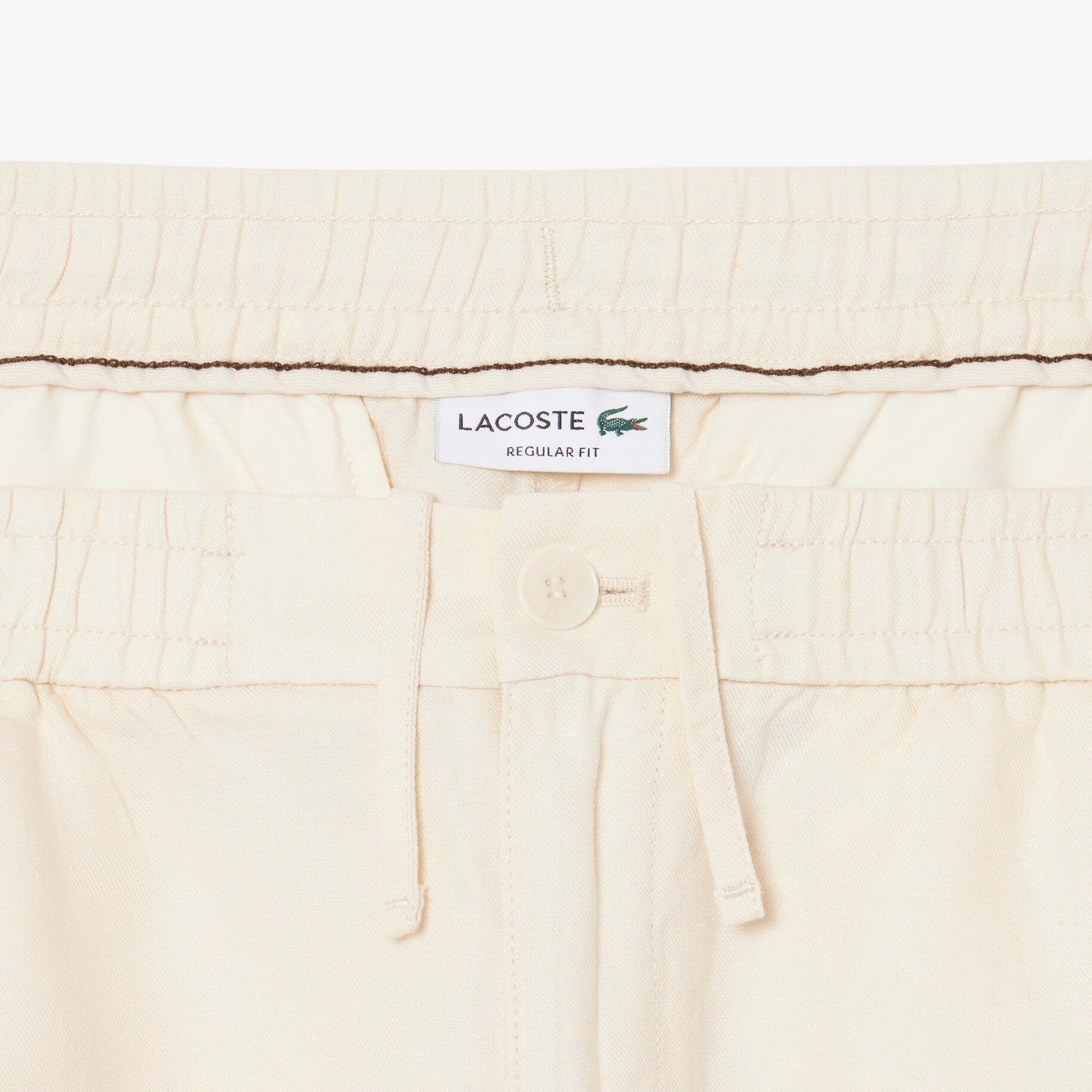Regular Fit Linen Blend Twill Shorts image number 5