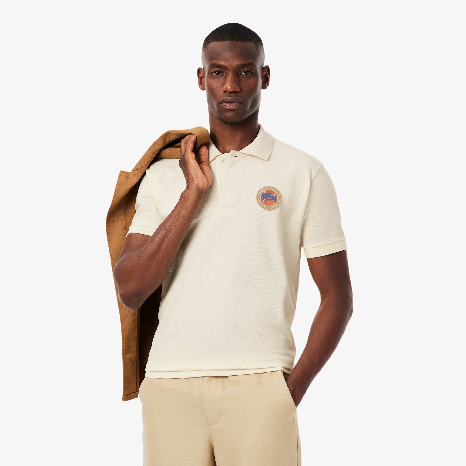 Classic Fit Petit Piqué Badge Polo Shirt image number 0