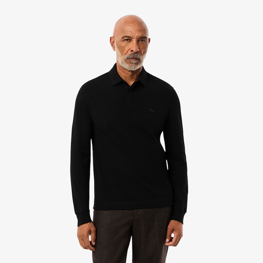 Smart Paris long sleeve stretch cotton Polo Shirt image number 0