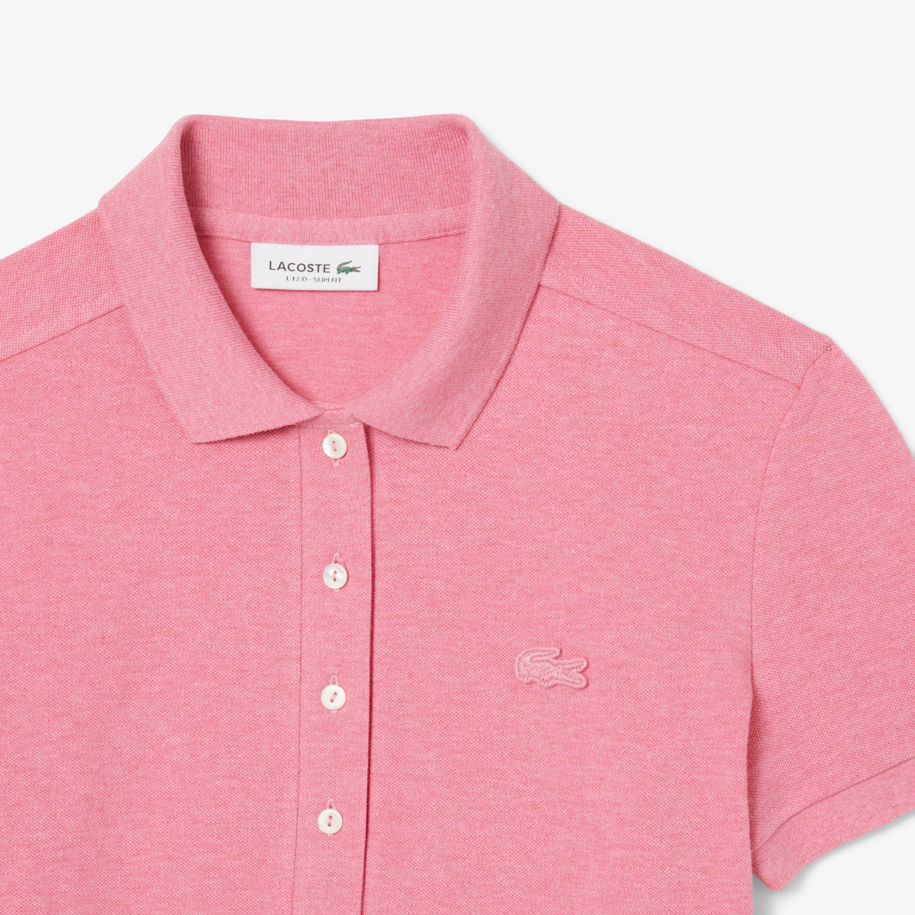 L.12.D Slim Fit Stretch Mini Piqué Polo Shirt image number 1