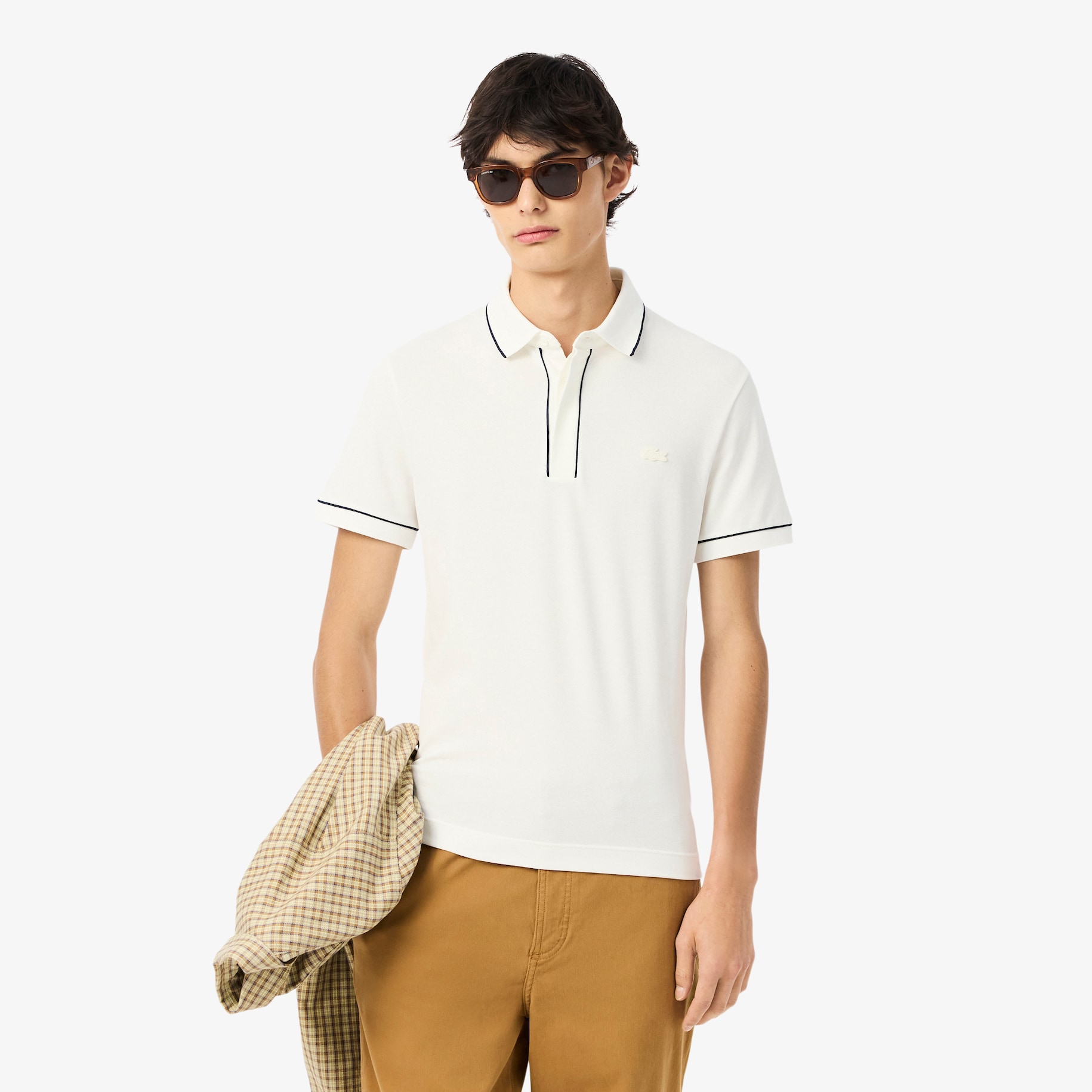 Regular Fit Paris Stretch Piqué Polo Shirt image number 0