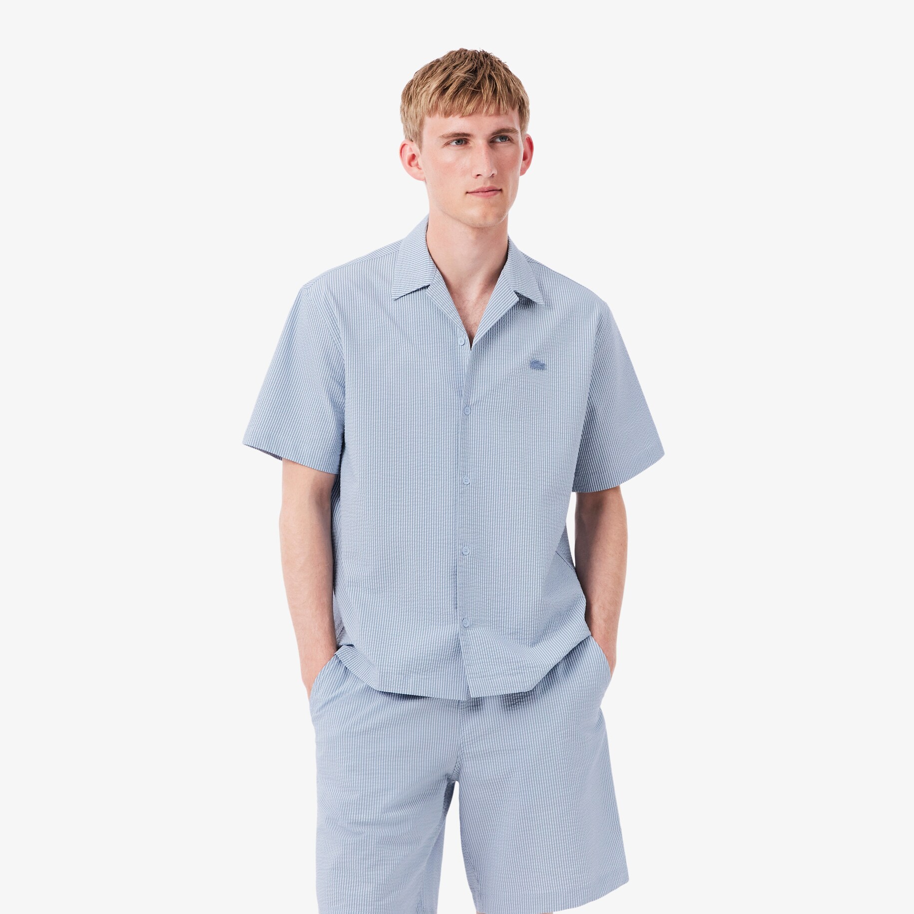 Relaxed Fit Seersucker Shirt image number 0