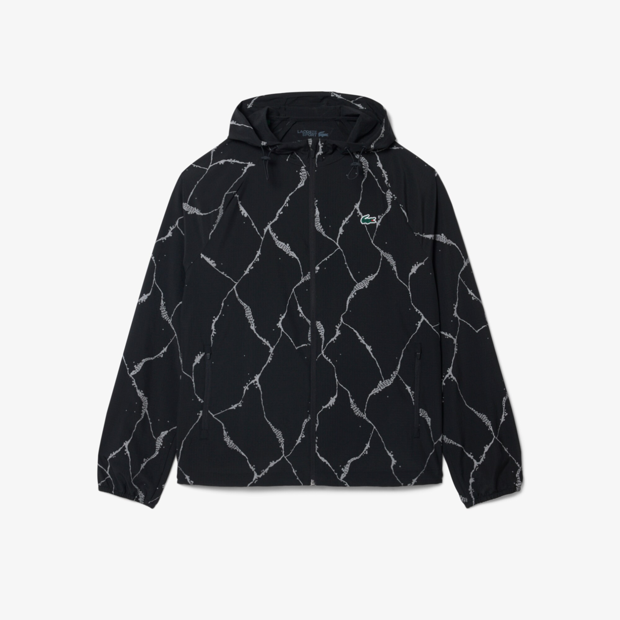 Reflective Crocodile Print Tennis Jacket image number 3