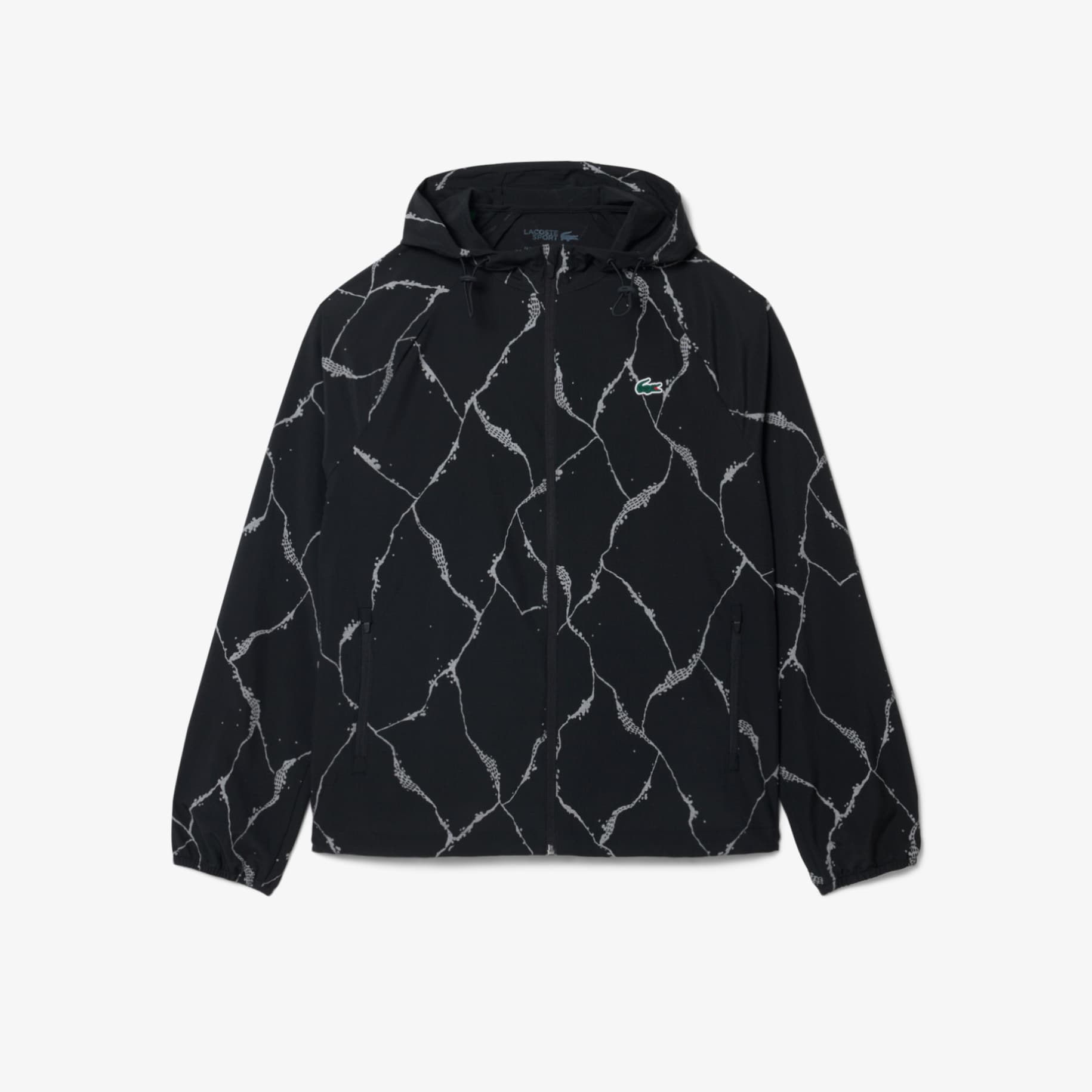 Reflective Crocodile Print Tennis Jacket image number 3