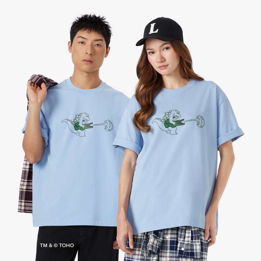 T-shirt Lacoste & Godzilla image number 0