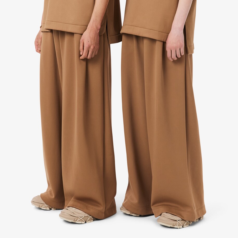 Runway Pleated Satin Joggers image number 1