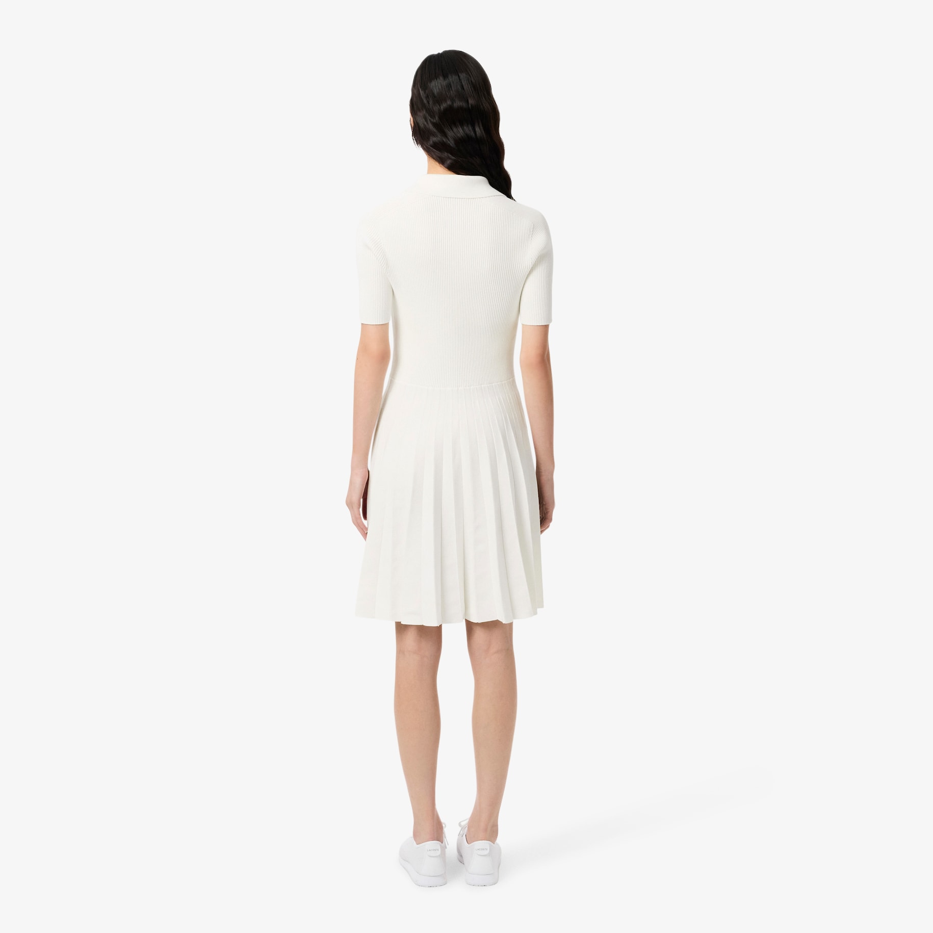 Pleated Polo Collar Dress image number 2