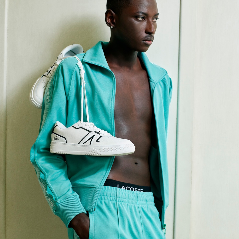 Men's Lacoste L001 Baseline Leather Trainers image number 6