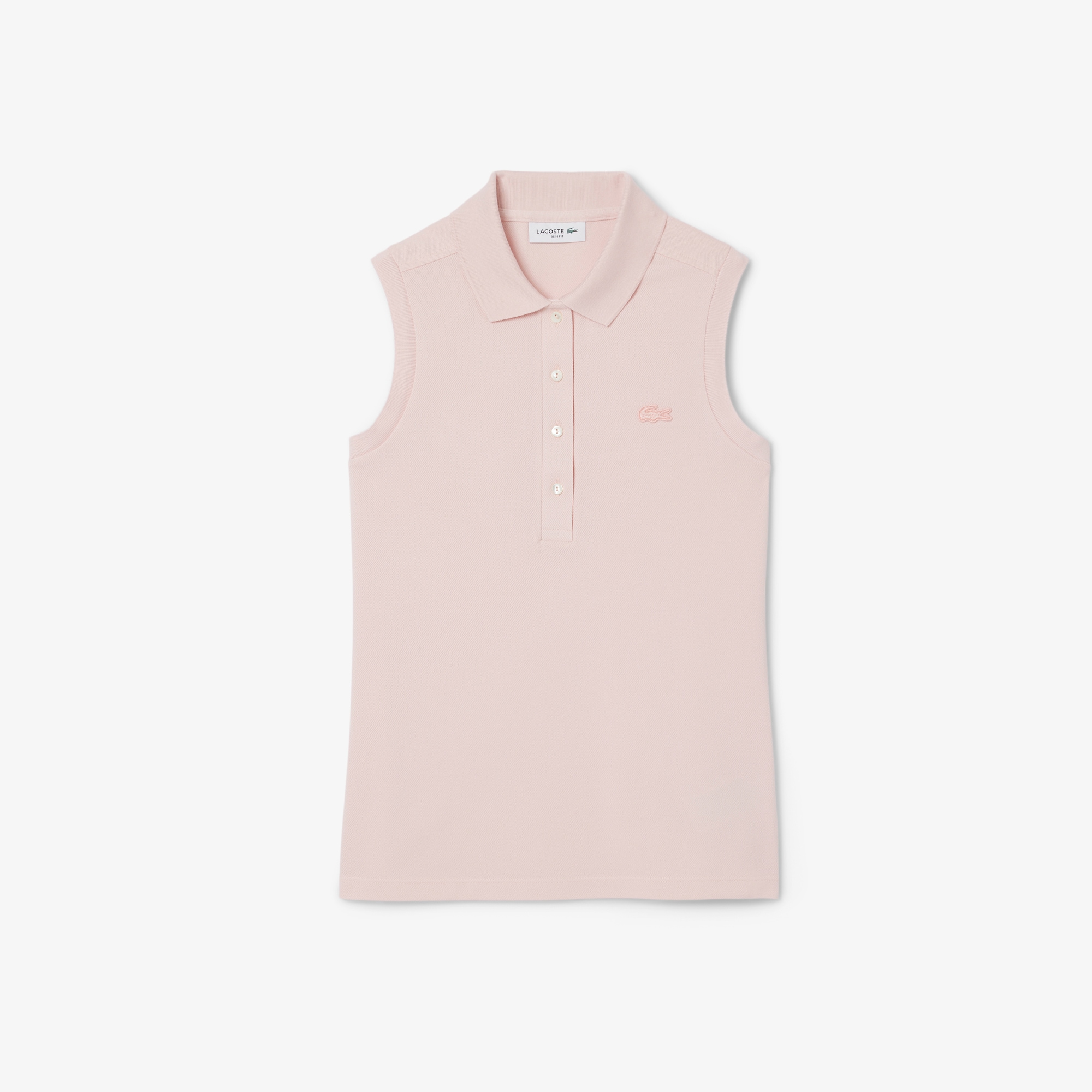 Slim Fit L.12.D Sleeveless Stretch Polo Shirt image number 3