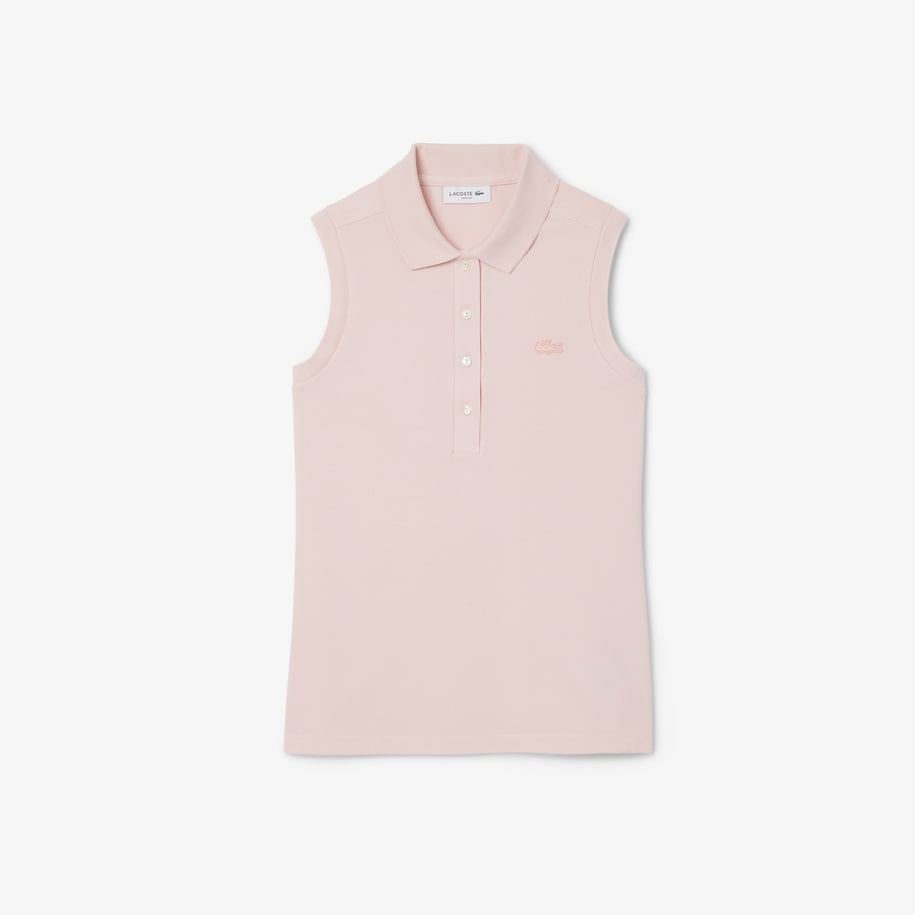 Slim Fit L.12.D Sleeveless Stretch Polo Shirt image number 3