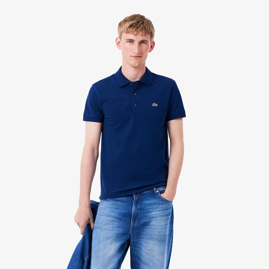 Slim Fit Stretch Mini Piqu&eacute; Polo Shirt image number 0
