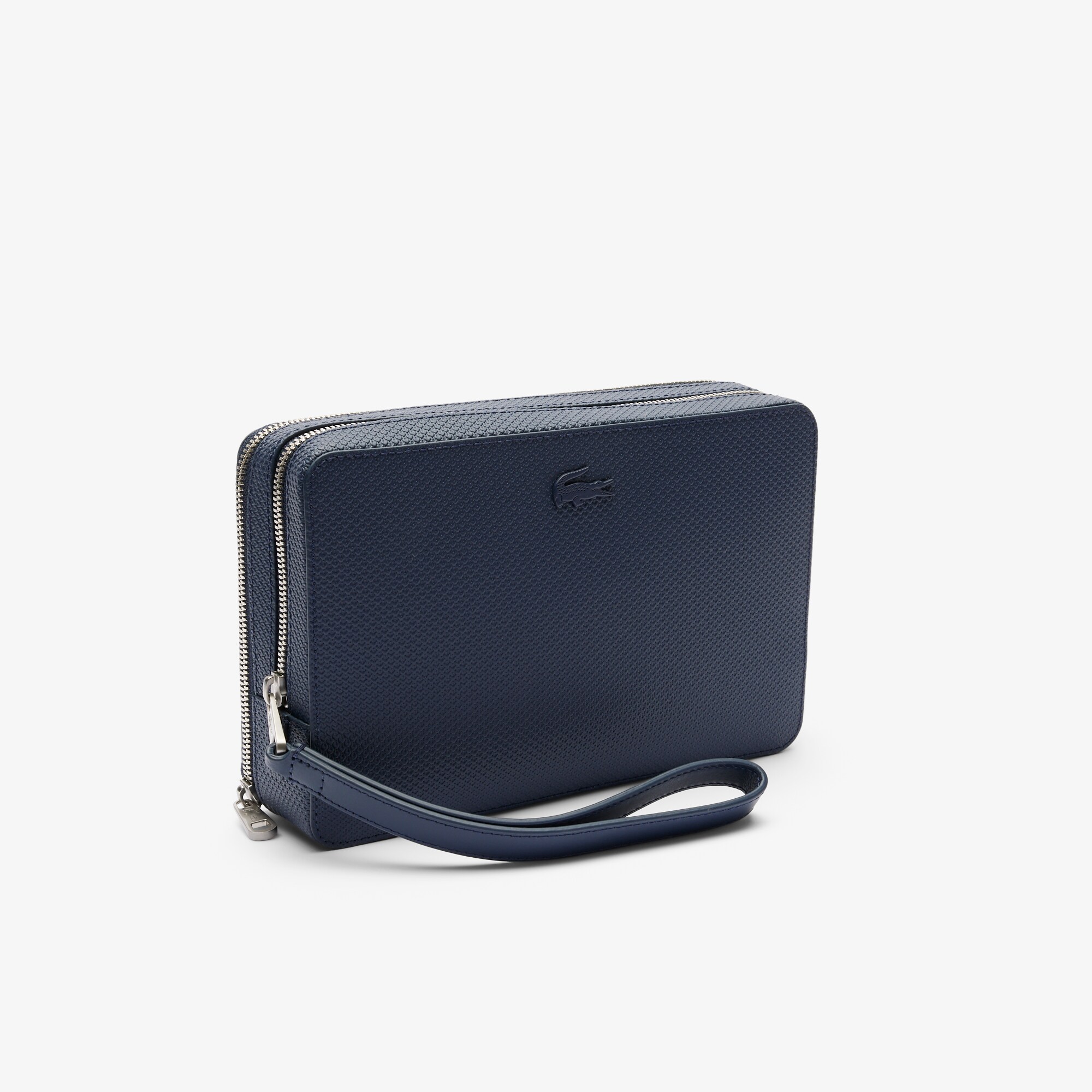 Men's Chantaco Piqu&eacute; Leather Zip Pouch image number 2