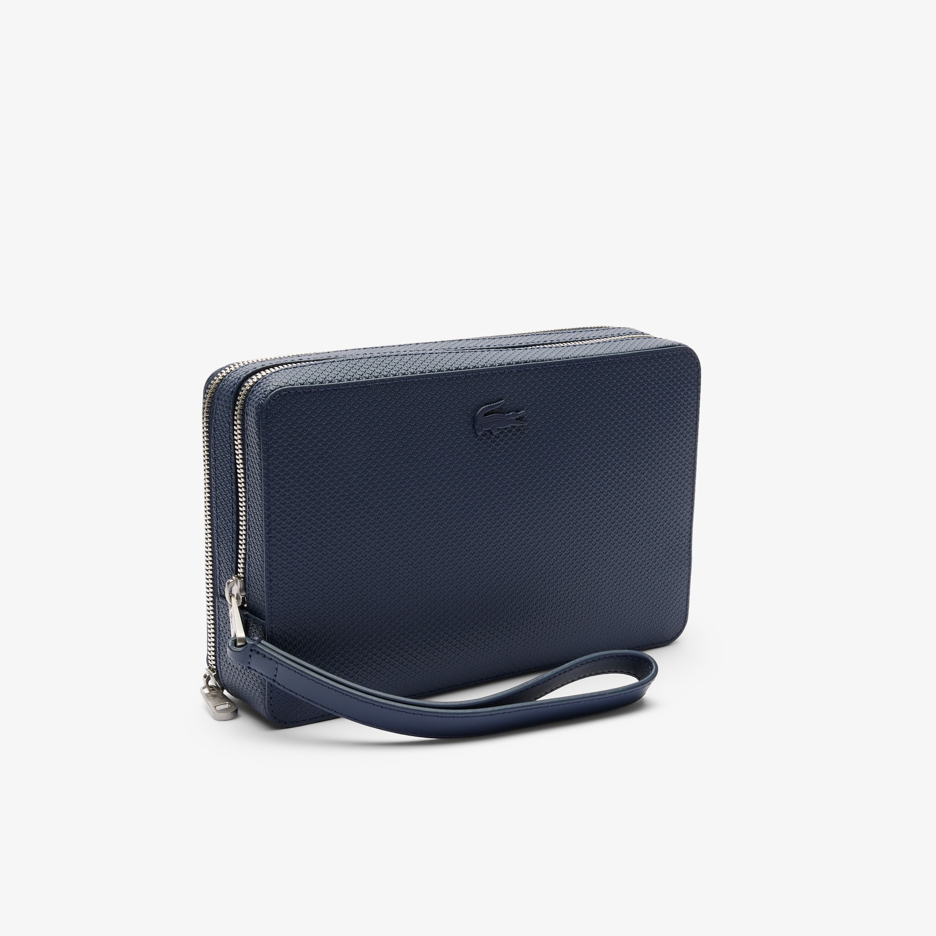 Men's Chantaco Piqu&eacute; Leather Zip Pouch image number 2