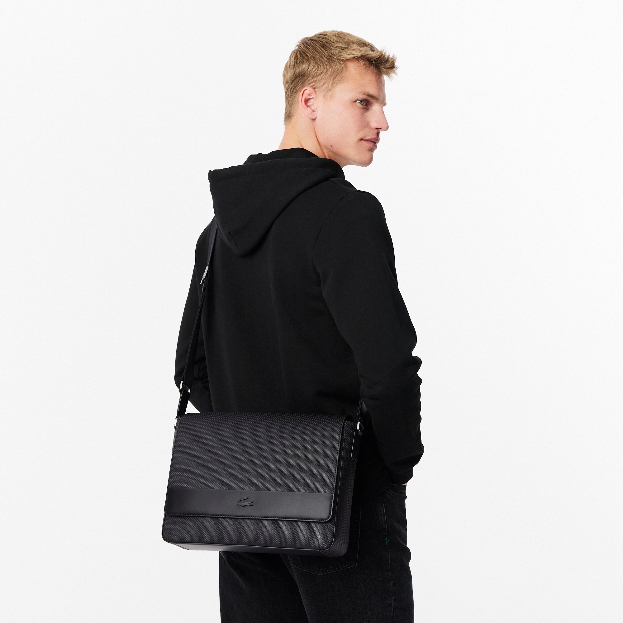 Large Chantaco Leather Messenger Bag image number 5