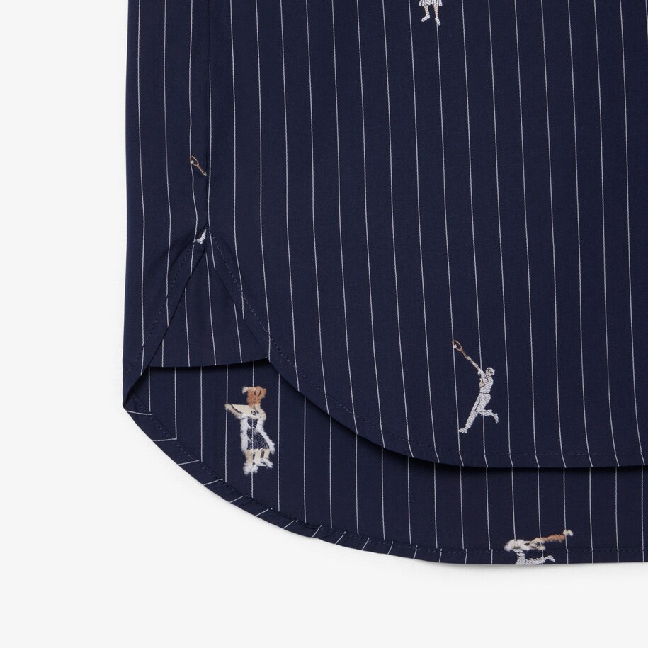 Oversized Shirt with Jacquard Motifs image number 4