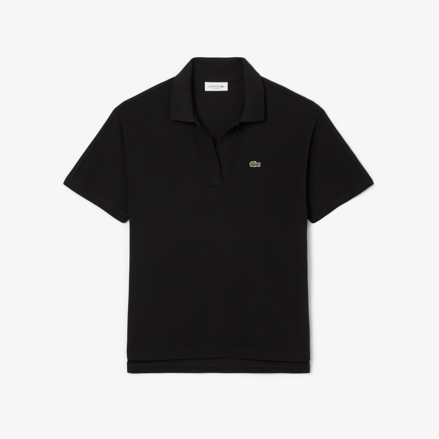 Relaxed Fit Fluid Piqu&eacute; Polo Shirt image number 3