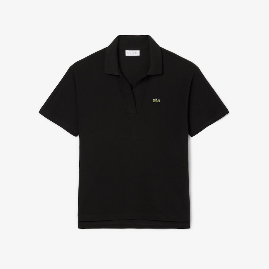 Relaxed Fit Fluid Piqu&eacute; Polo Shirt image number 3