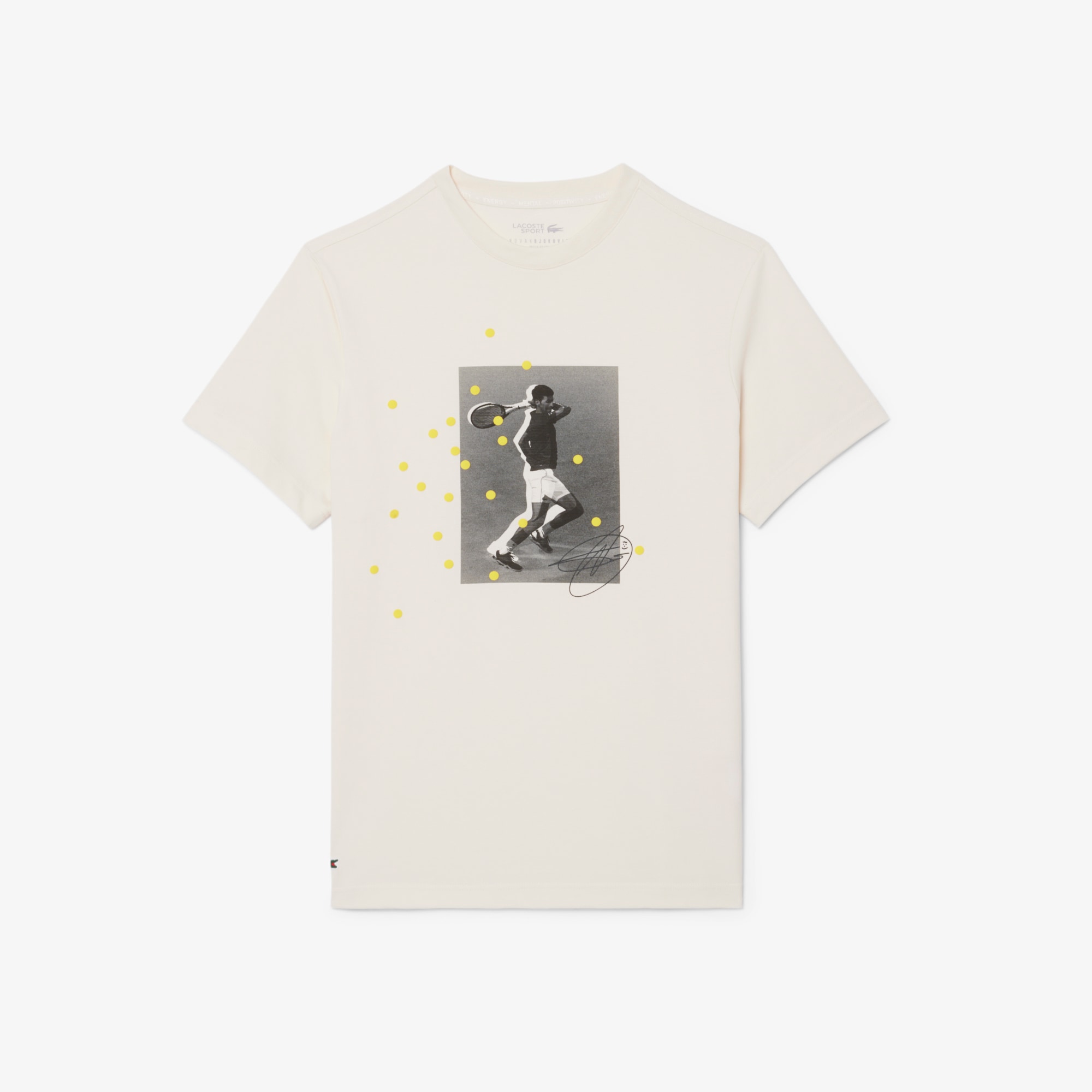 Lacoste Tennis x Novak Djokovic Graphic T-shirt image number 3