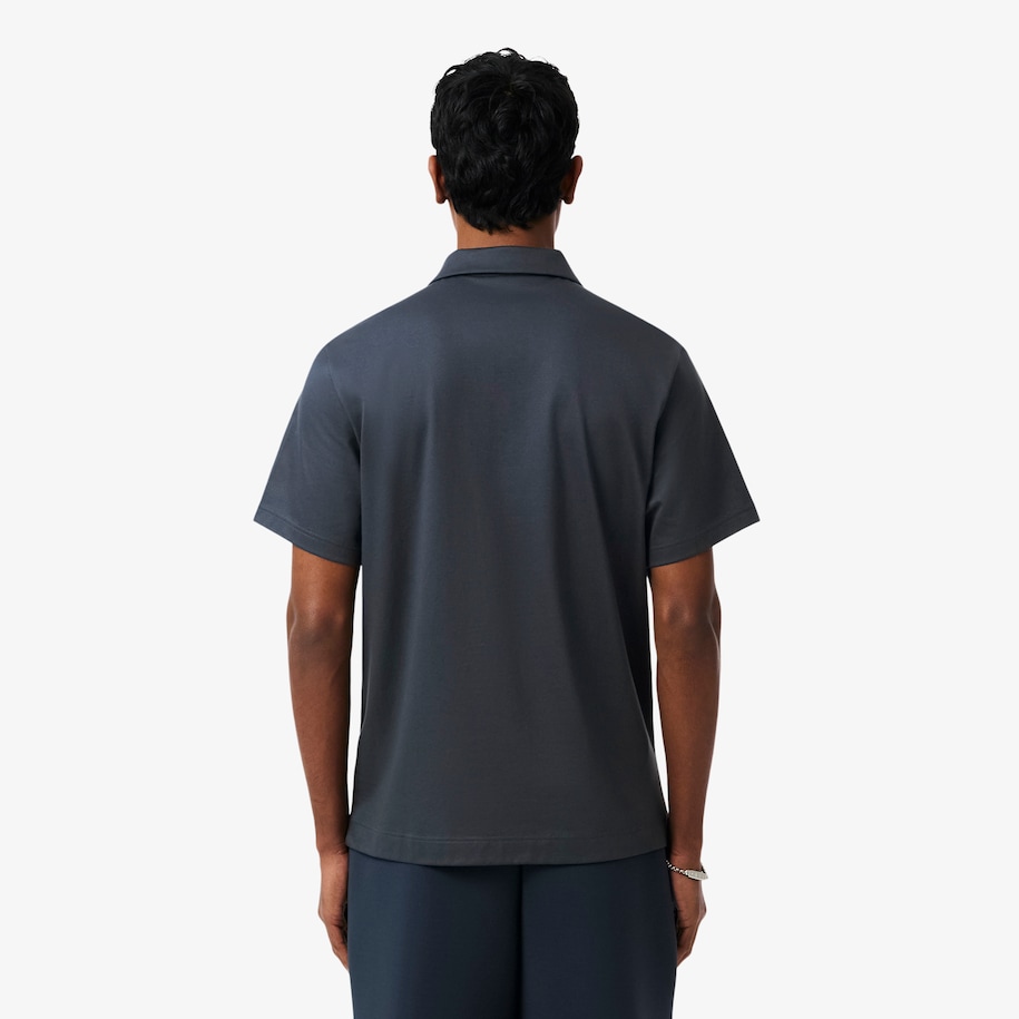 Paris Classic Fit Open Neck Embroidered Polo Shirt image number 2