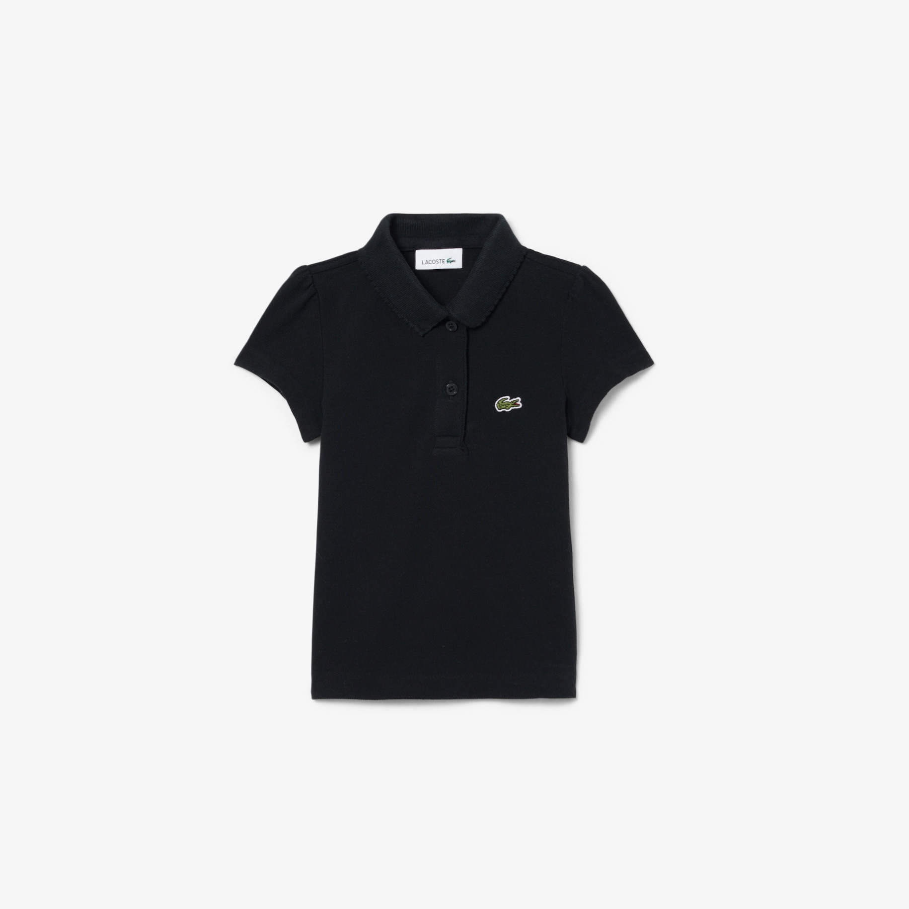 Scalloped Collar Piqu&eacute; Polo Shirt image number 0