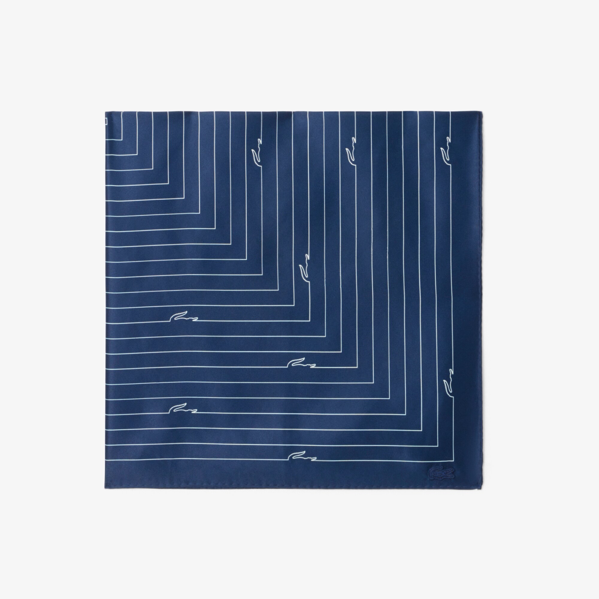 Croc Print Satin Scarf image number 1