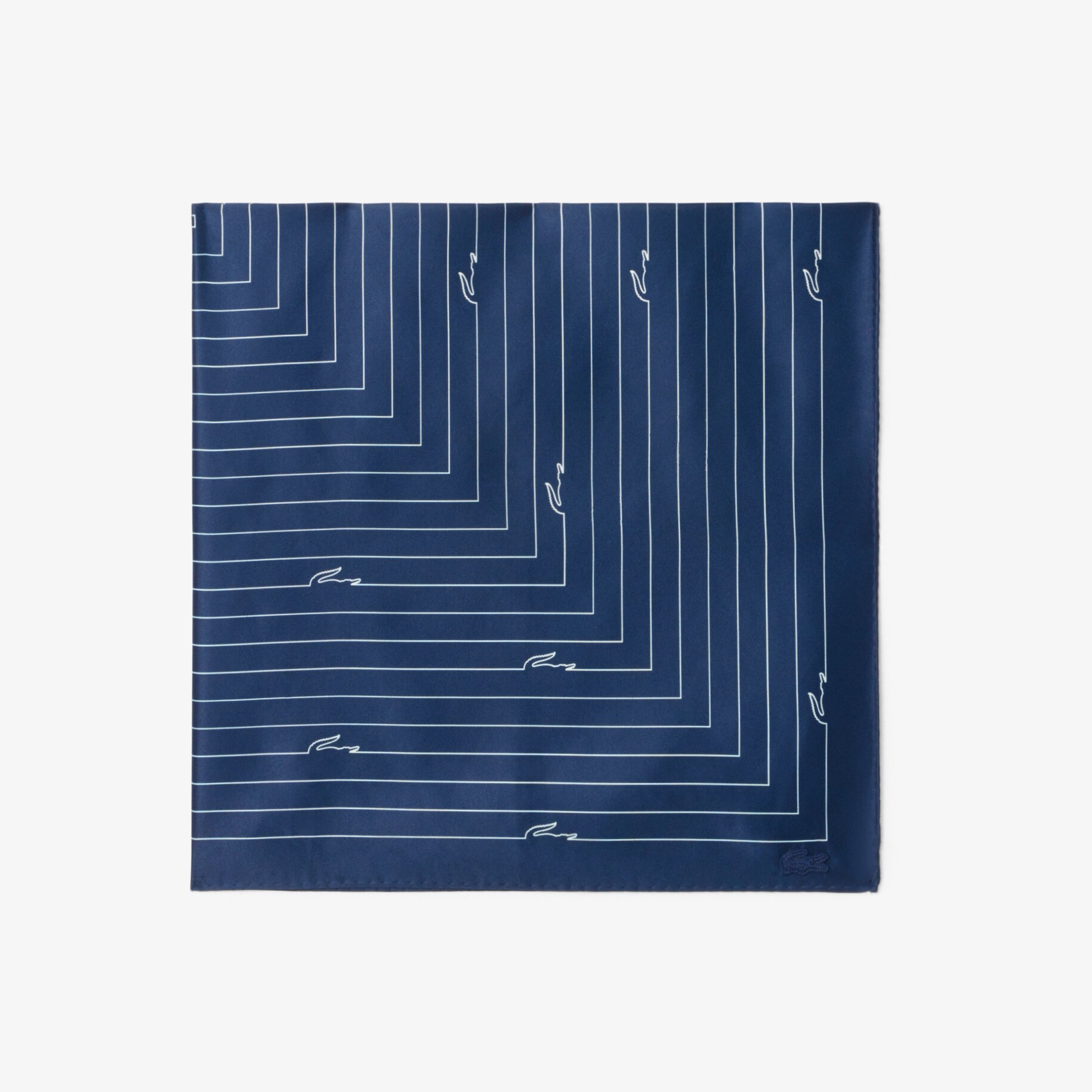 Croc Print Satin Scarf image number 1