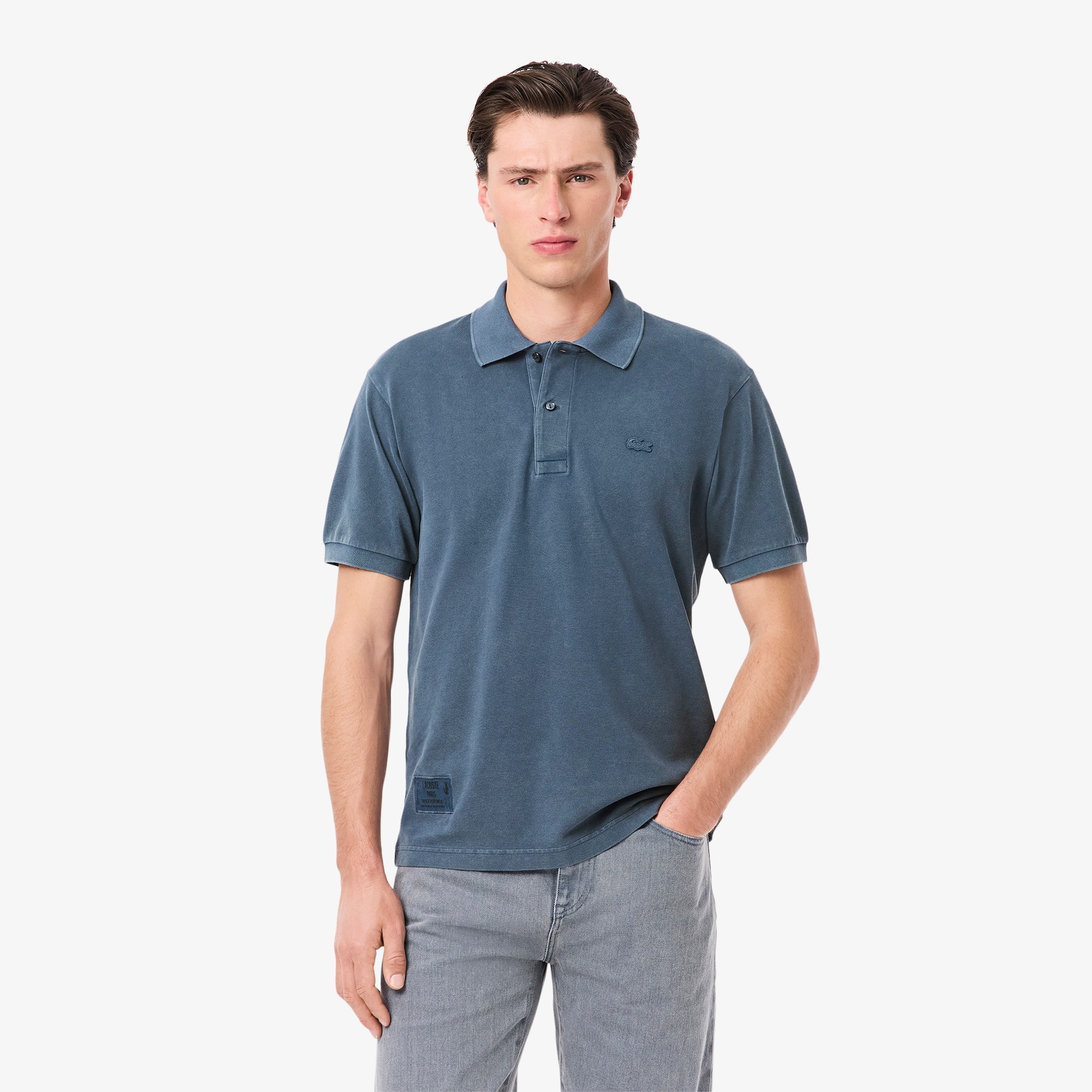 Classic Fit L.12.12 Washed Effect Polo Shirt image number 0