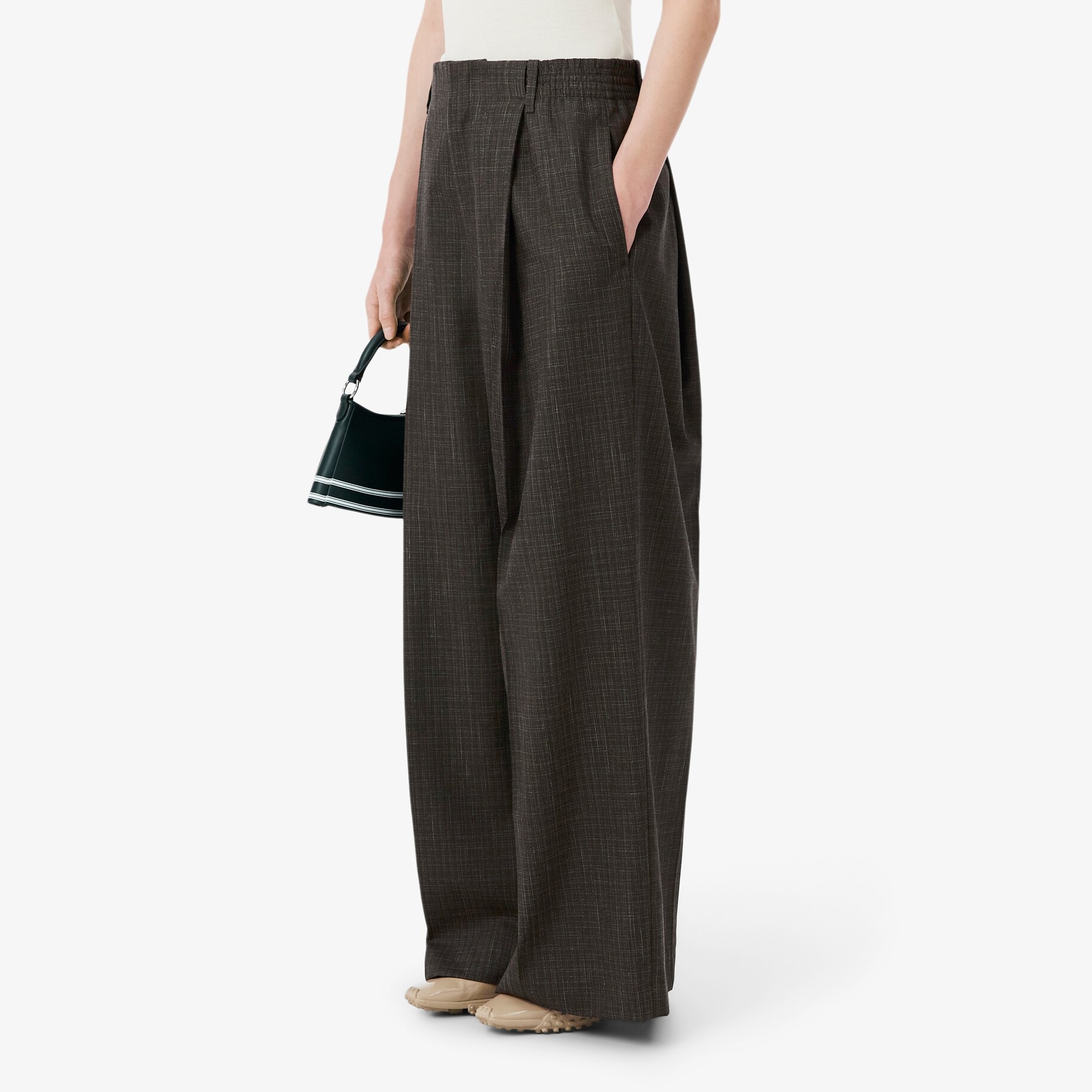 Runway Oversized Tailored Wool Pants image number 1