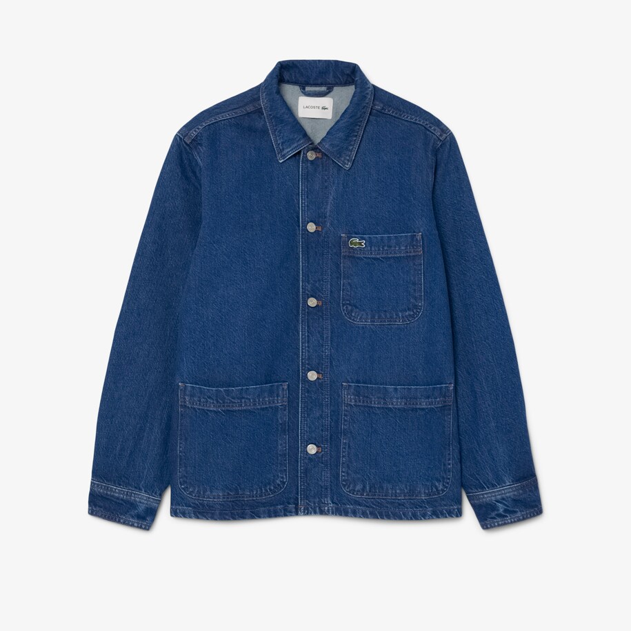 Oversized Cotton Denim Overshirt image number 3