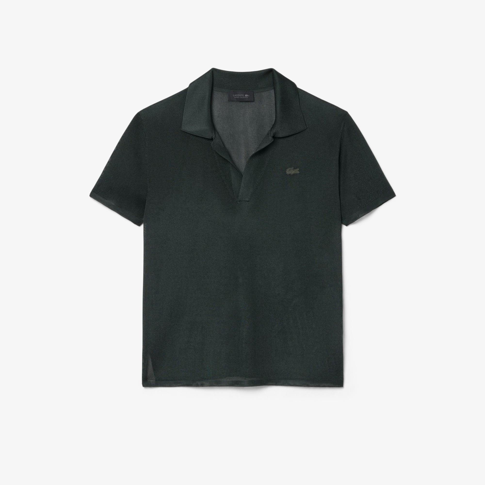 Runway Slim Fit Satin Piqu&eacute; Polo Shirt image number 3