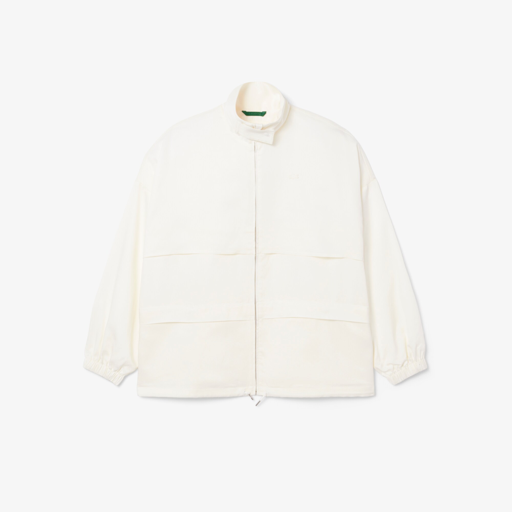 Oversized Linen Blend Track Jacket image number 3
