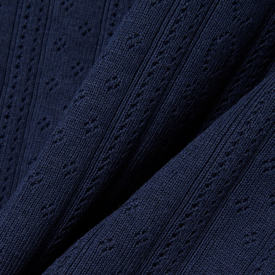Slim Fit Pointelle Cardigan image number 6