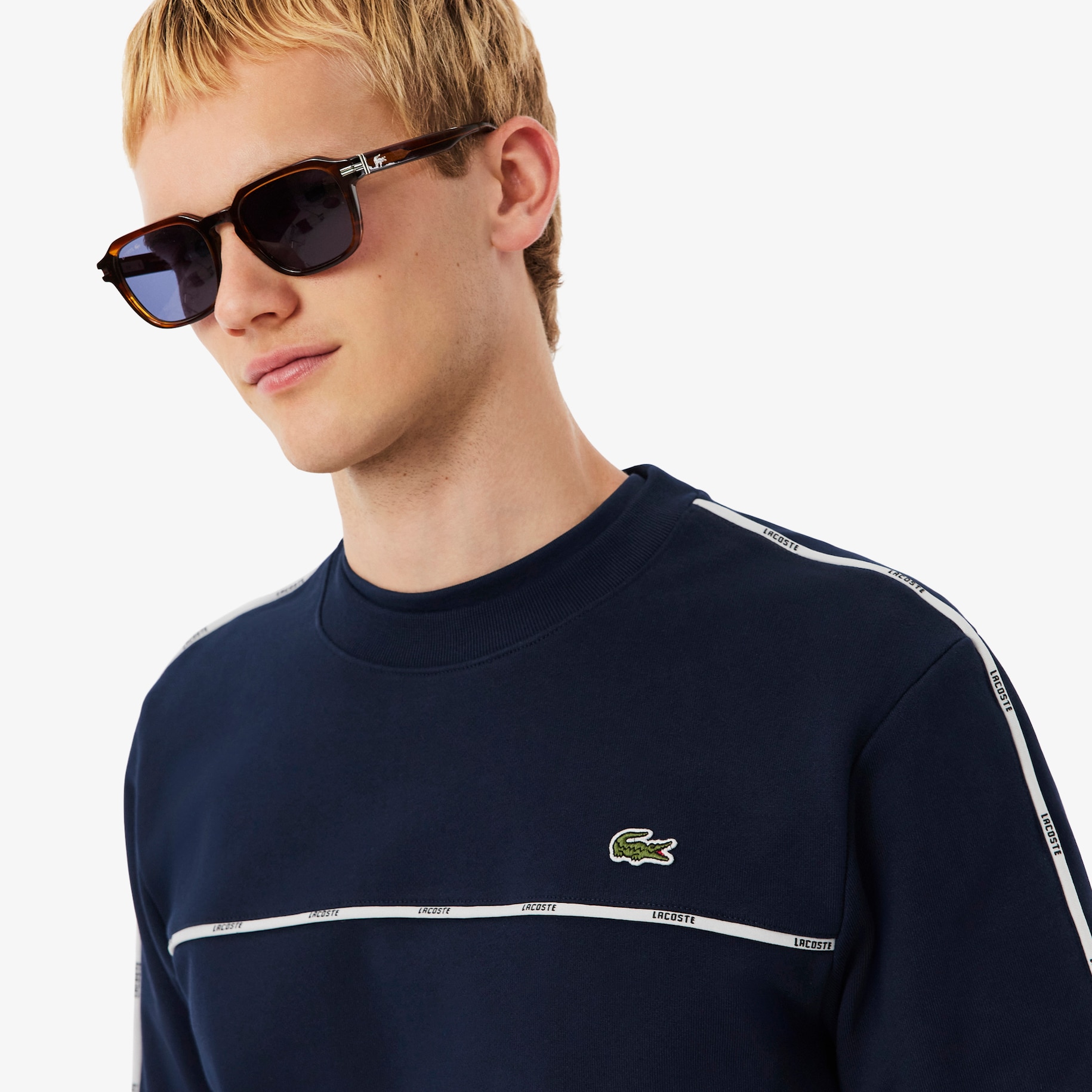 Logo Trim Fleece Sweatshirt image number 1
