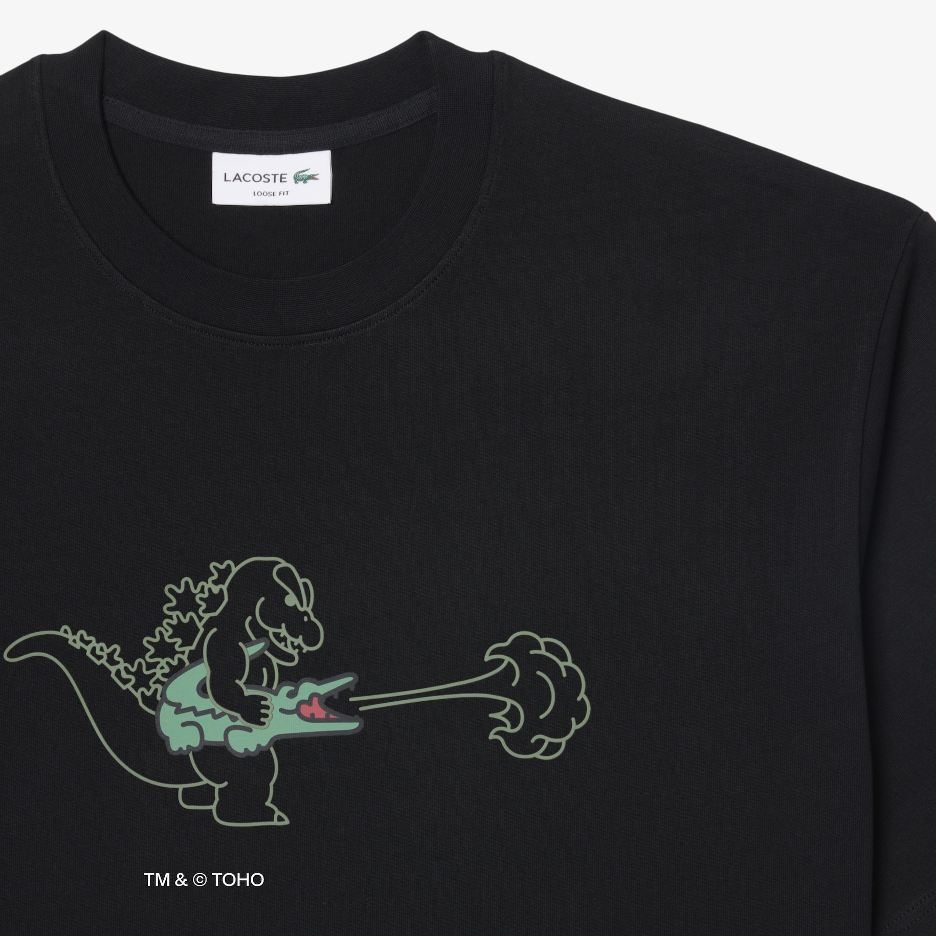 T-shirt Lacoste & Godzilla image number 4
