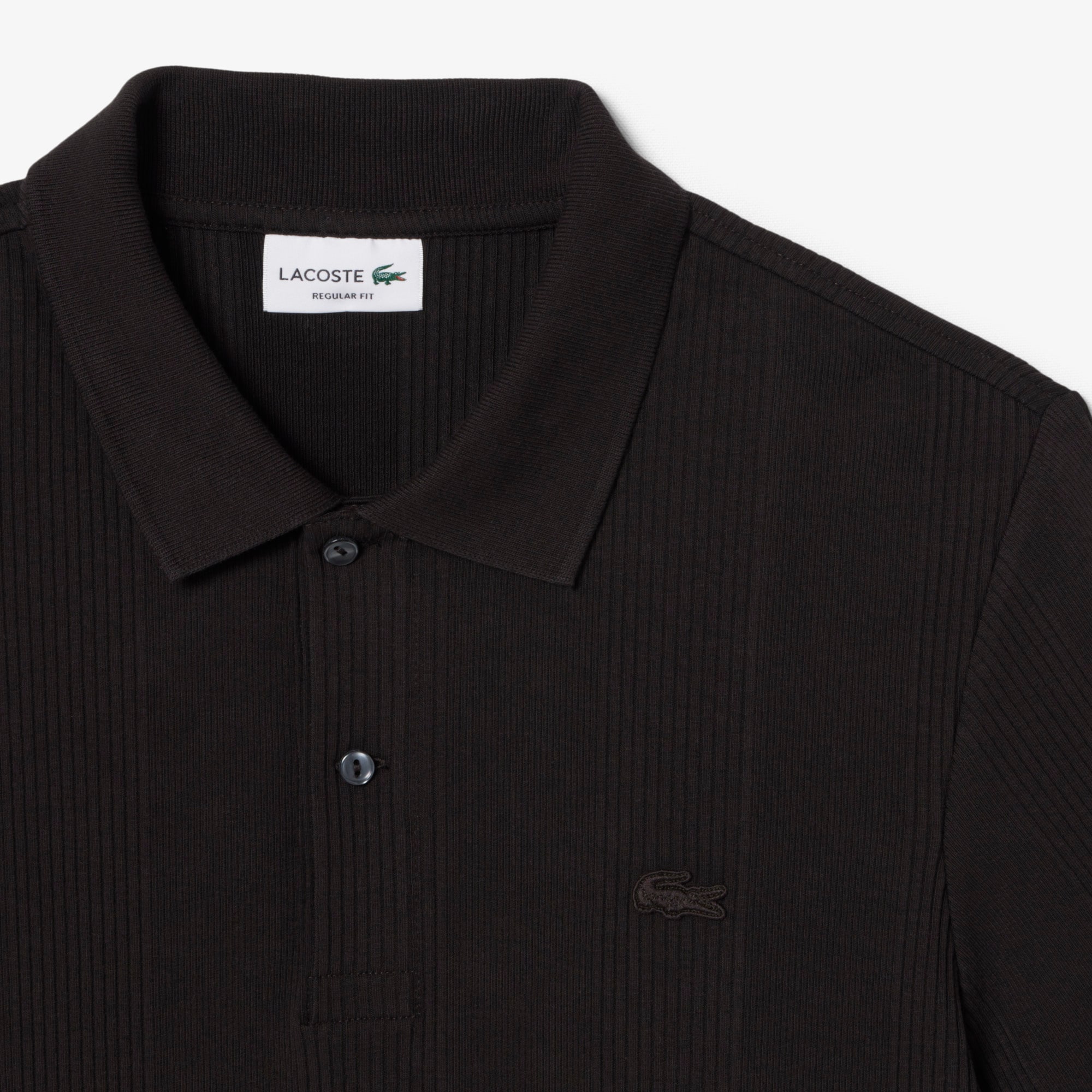 Classic Fit Ribbed Knit Polo Shirt image number 4