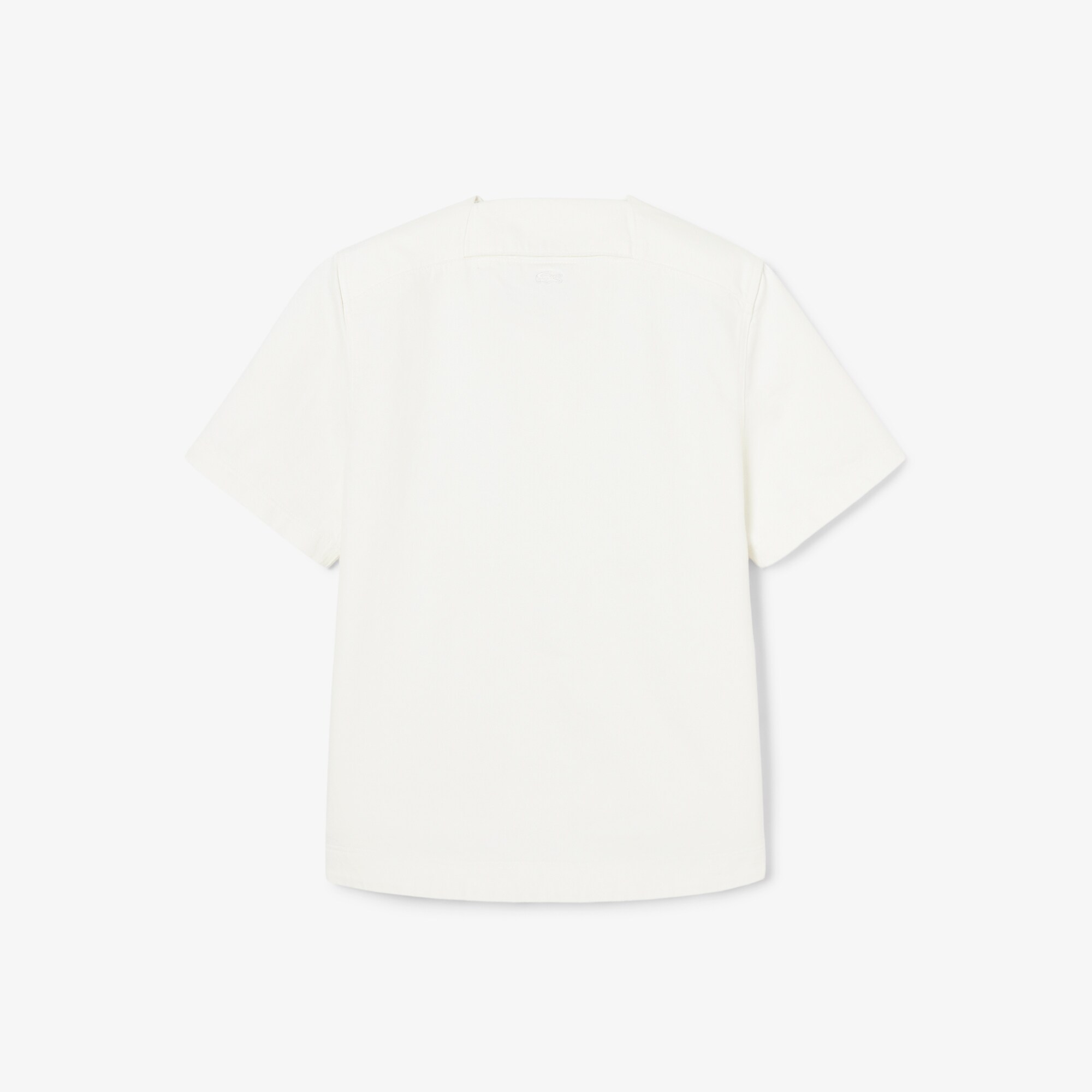 Runway Print Oversized Denim Polo image number 4