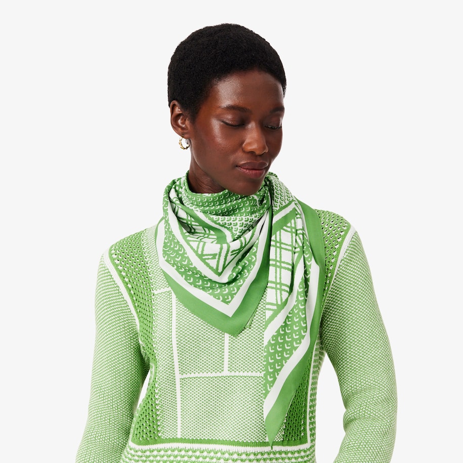 Tennis Print Scarf image number 3