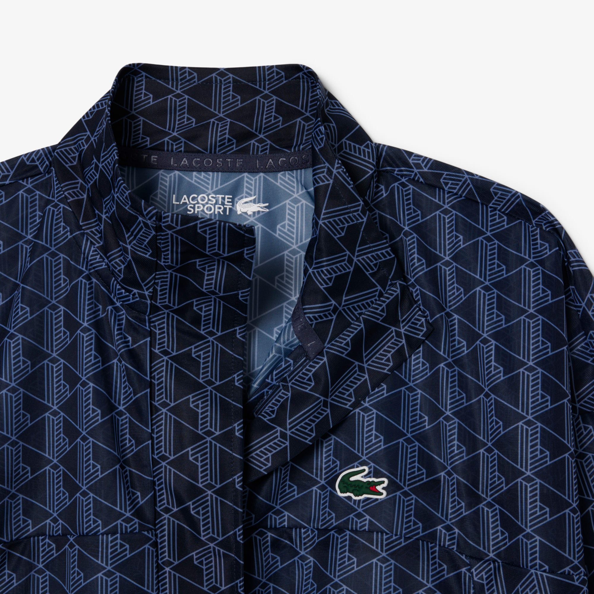 Lightweight Crocodile Print Tennis Jacket image number 1