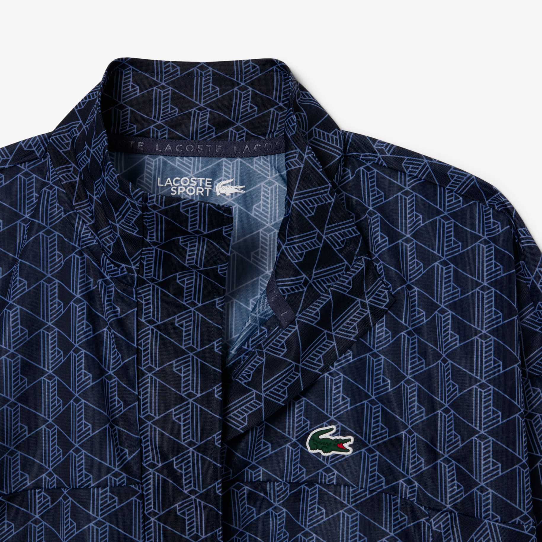Lightweight Crocodile Print Tennis Jacket image number 1