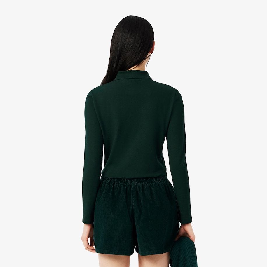 Women&rsquo;s Slim fit Stretch Piqu&eacute; Lacoste Polo Shirt image number 2