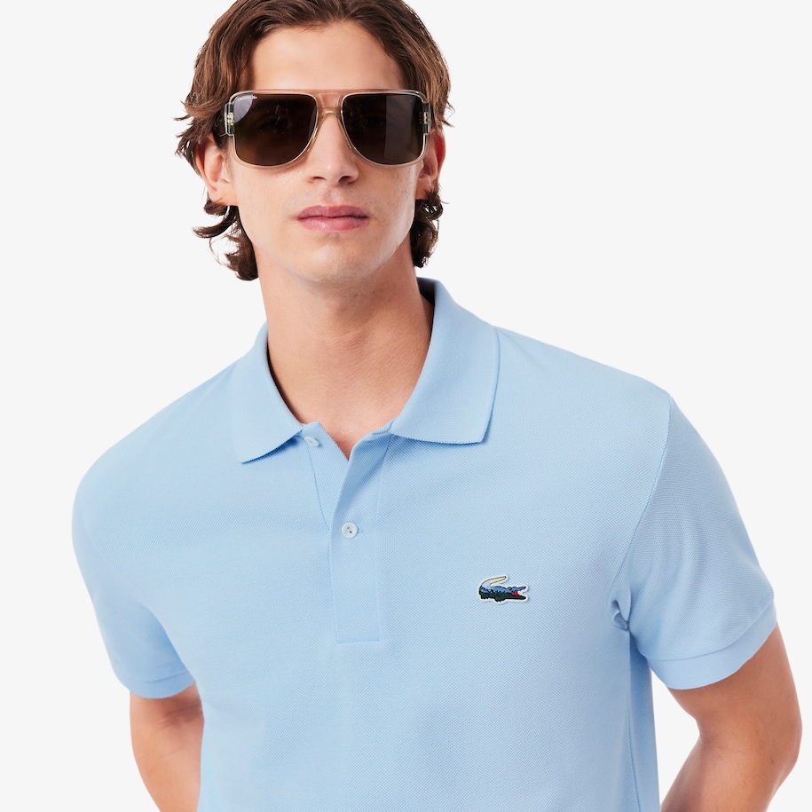 Classic Fit Landscape Crocodile Piqu&eacute; Polo Shirt image number 1