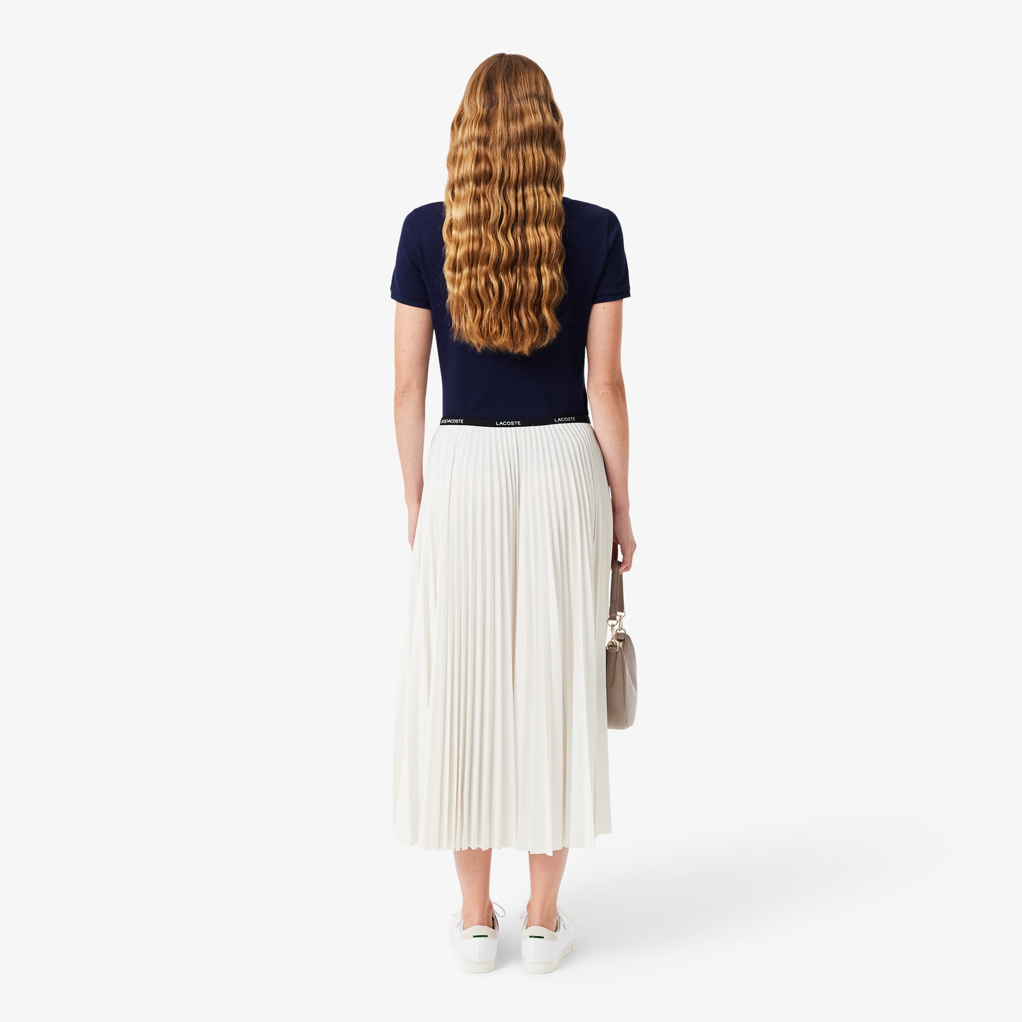 Long Pleated Elasticated Waist Skirt image number 2