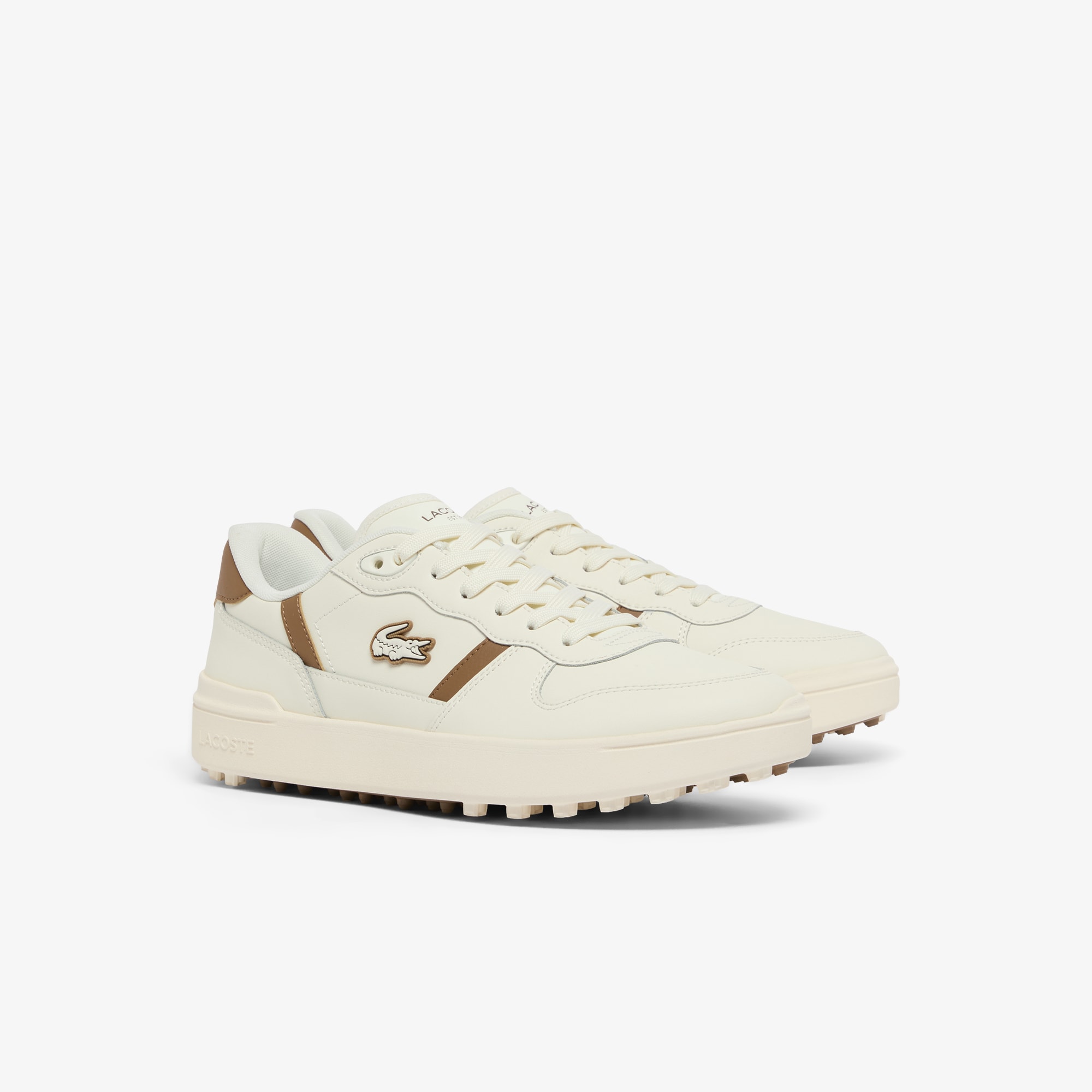 Men's T-Clip Golf Leather Golf Shoes image number 1